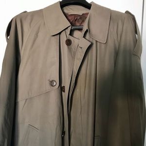 Men’s Taupe Belted Trench Coat in size 46